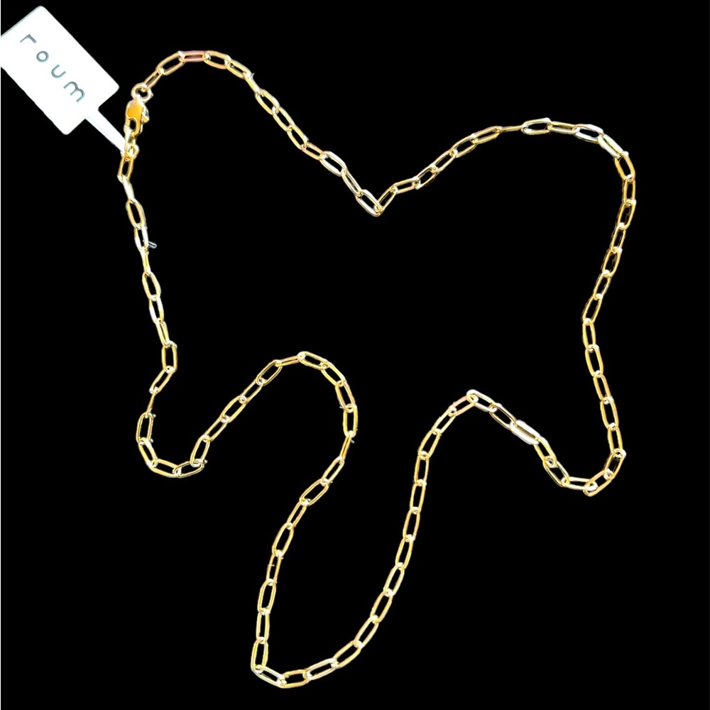 LONDON DAINTY PAPERCLIP LUXE VERMEIL NECKLACE